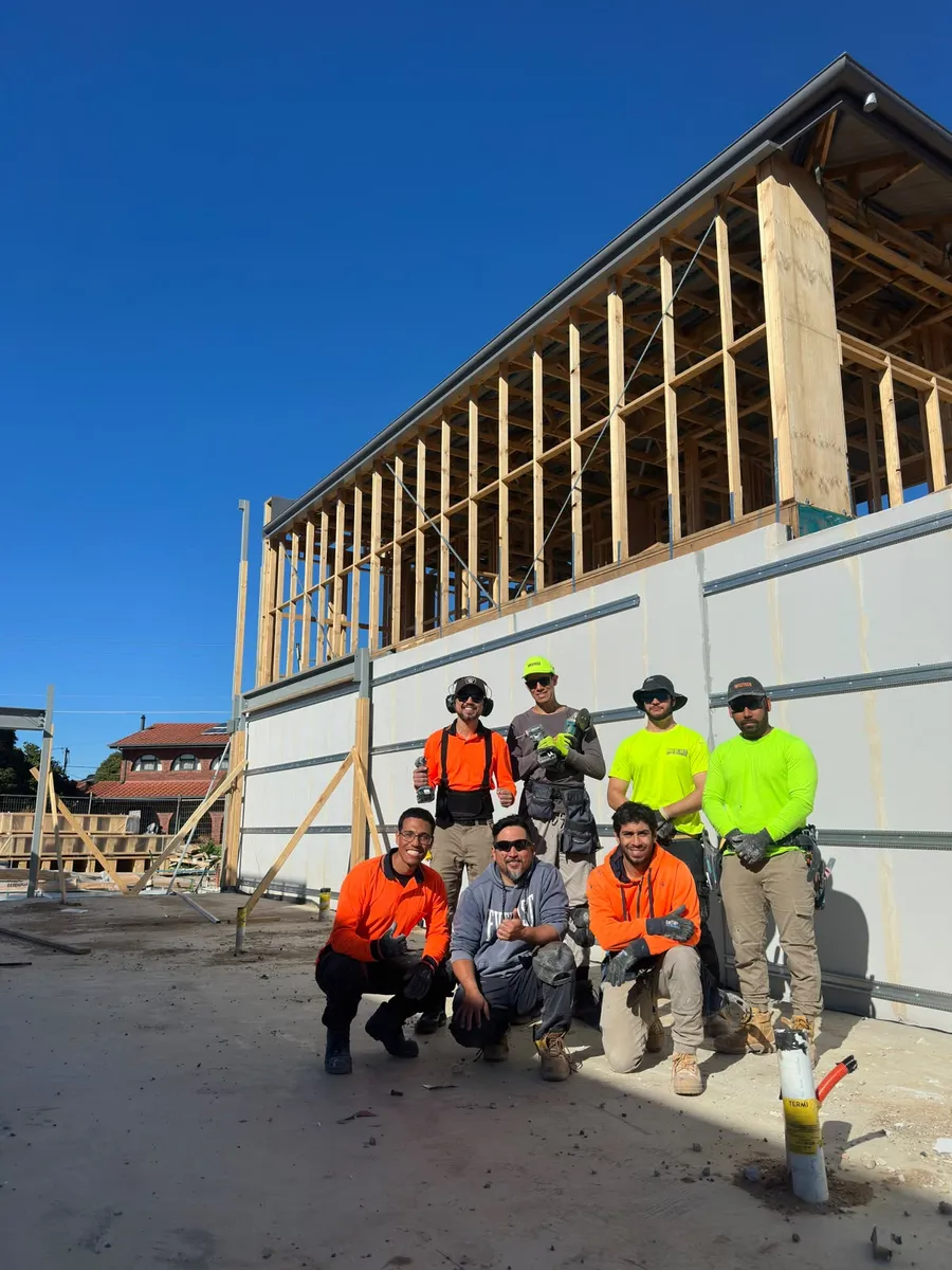 The Ichiban Cladding work crew